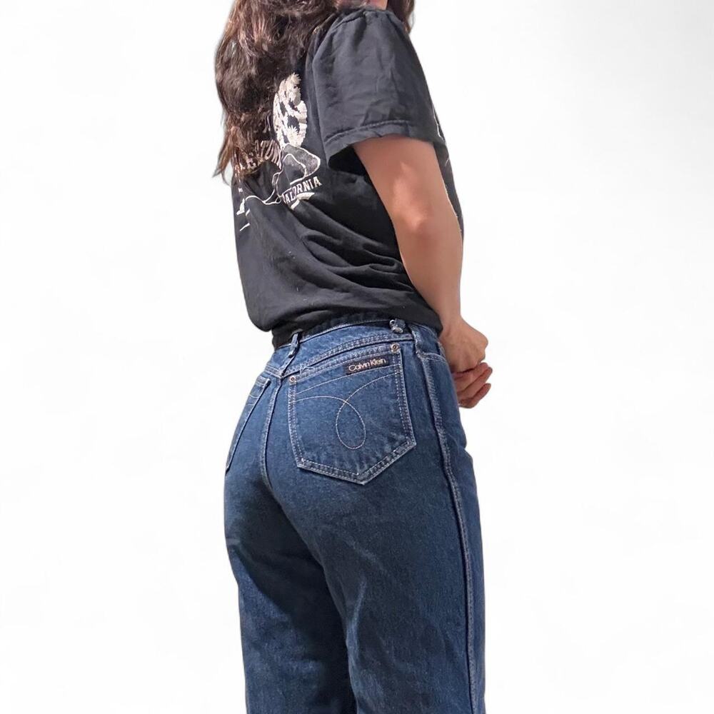 80s Calvin Klein Hi Waist Straight Leg Brook Shields Jeans USA Fits 2 Vintage 10